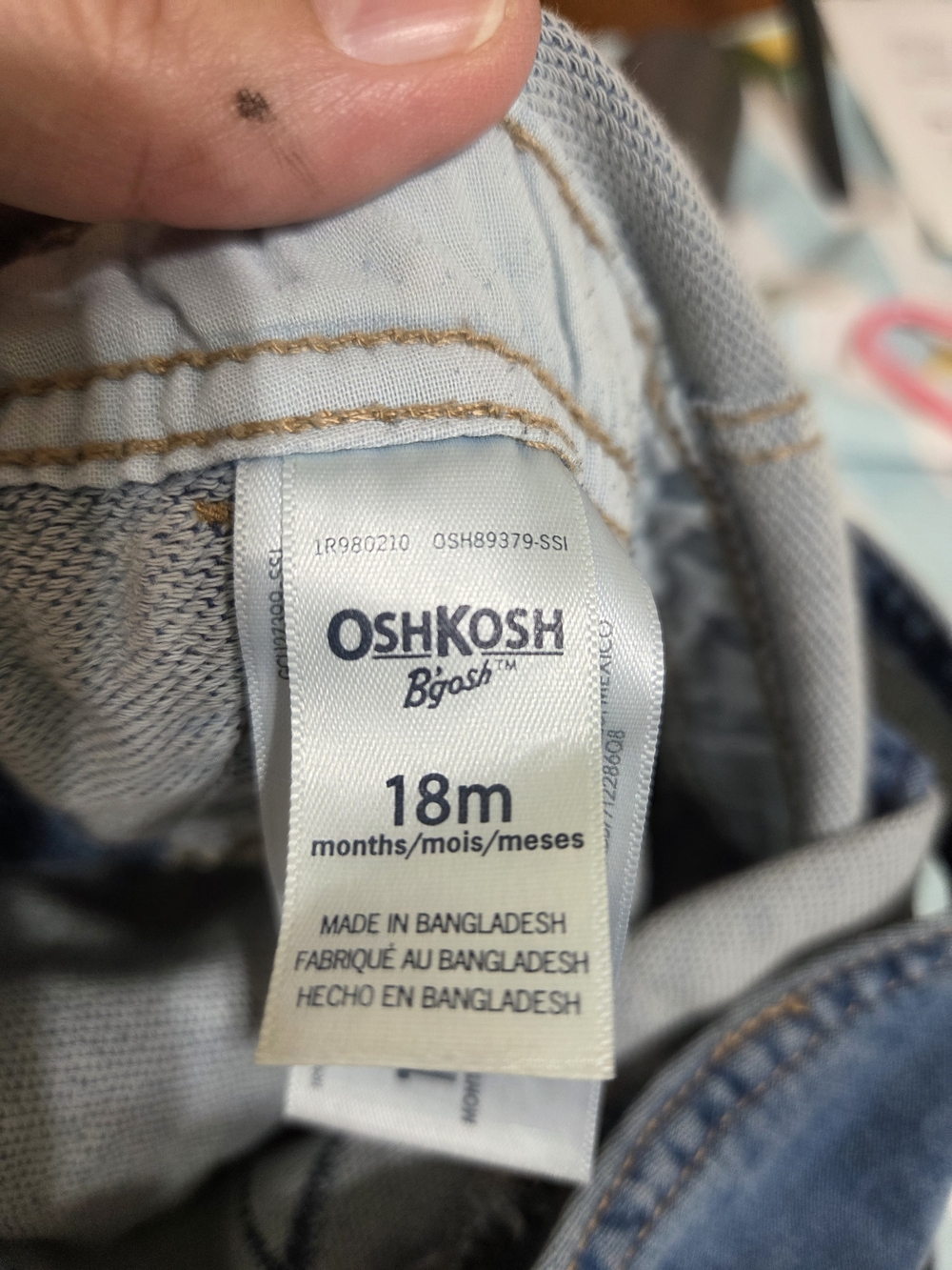 OshKosh B'gosh Blue Denim Kids Overalls Classic Comfy Timeless - Picture 6 of 6
